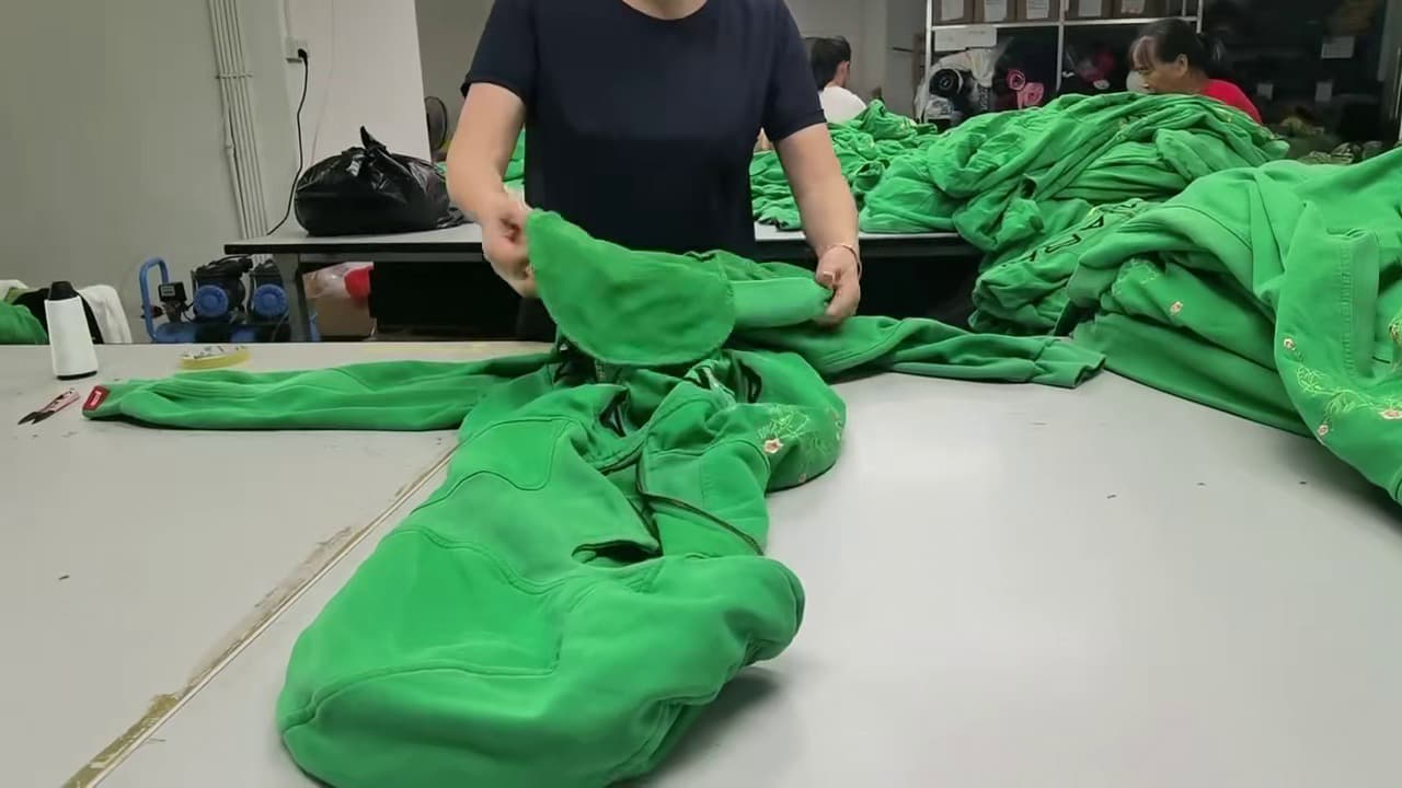 Finished garment quality inspection before packing