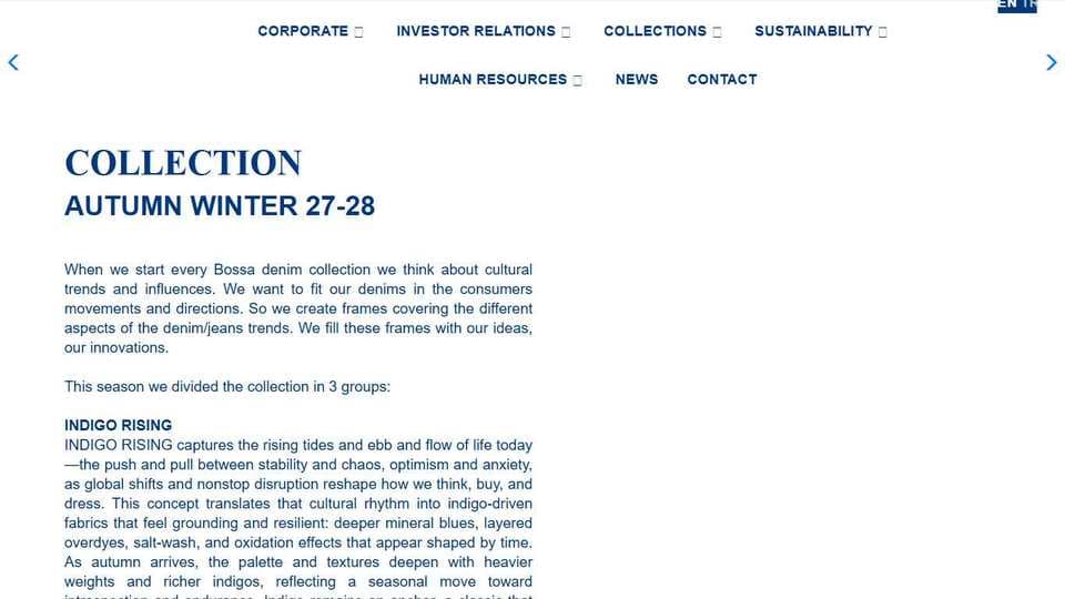 Bossa official homepage screenshot