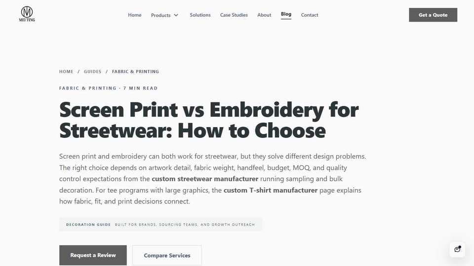 Custom Embroidery Clothing Manufacturers: 2026 Buyer Shortlist official website comparison preview
