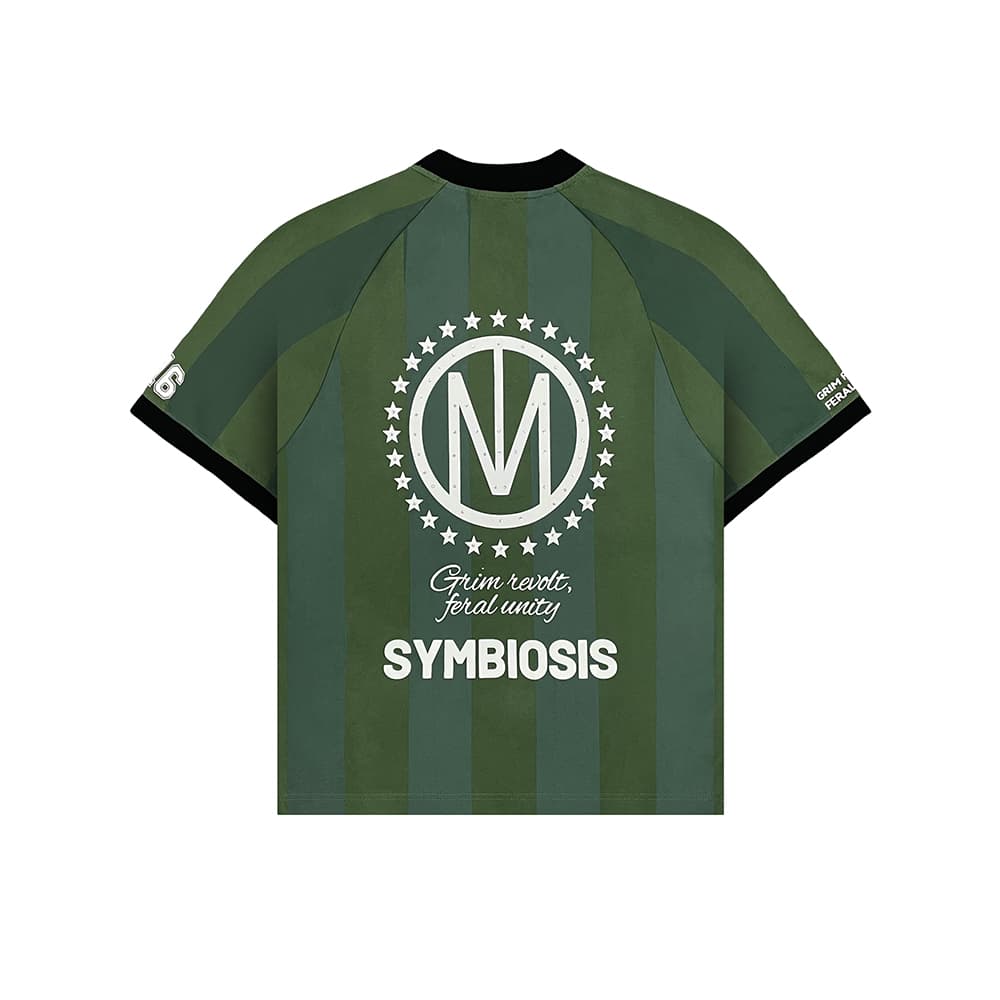 Green Striped Sports Jersey sample view 2