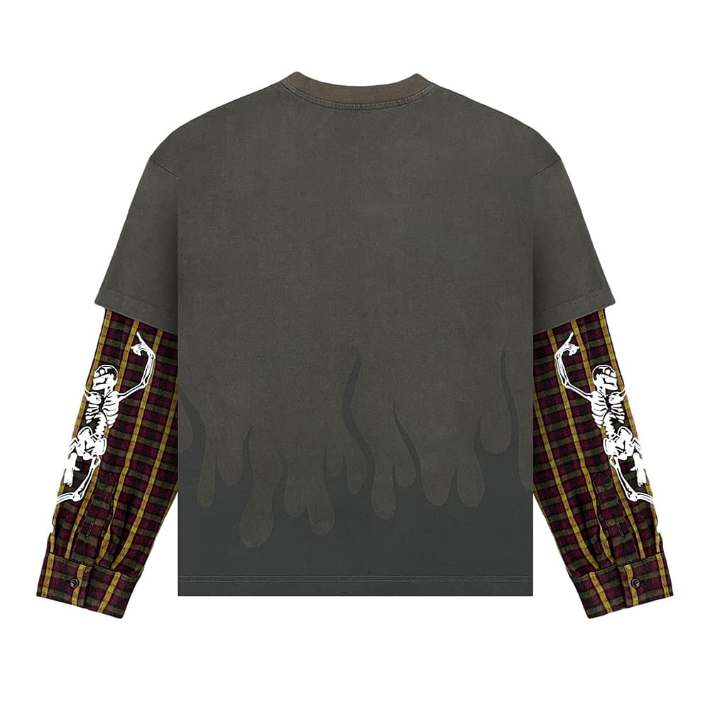 Layered Long Sleeve T-Shirt sample view 3