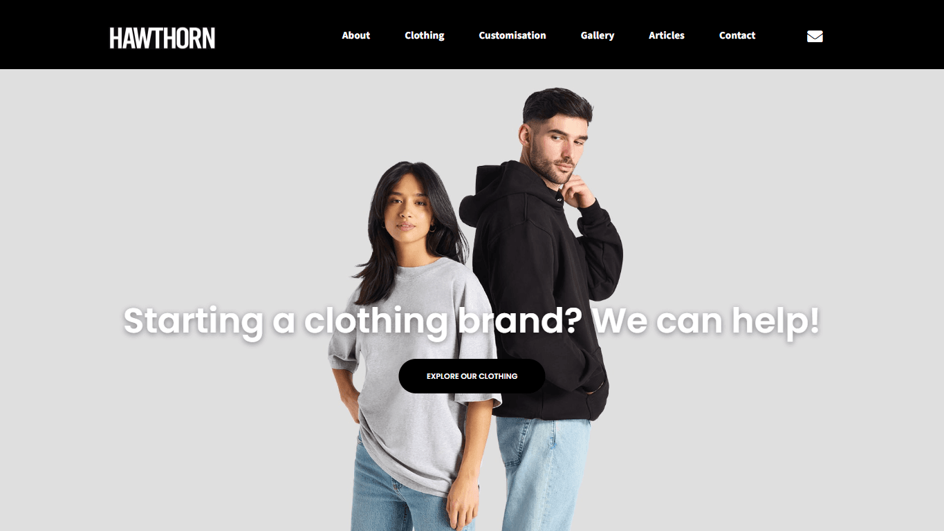 Hawthorn International official homepage screenshot