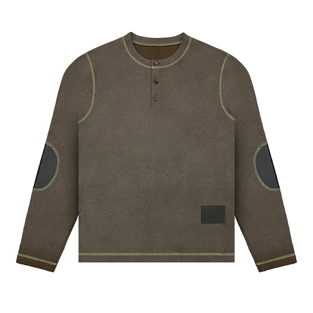 Patchwork long sleeve T-shirt sample 1