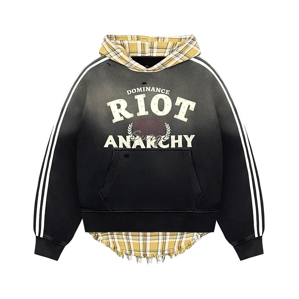Layered Graphic Hoodie front production reference