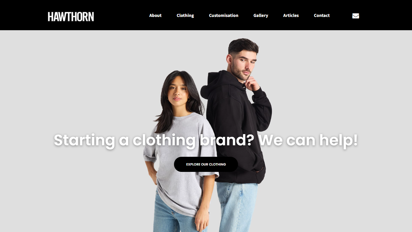 Hawthorn International official homepage screenshot